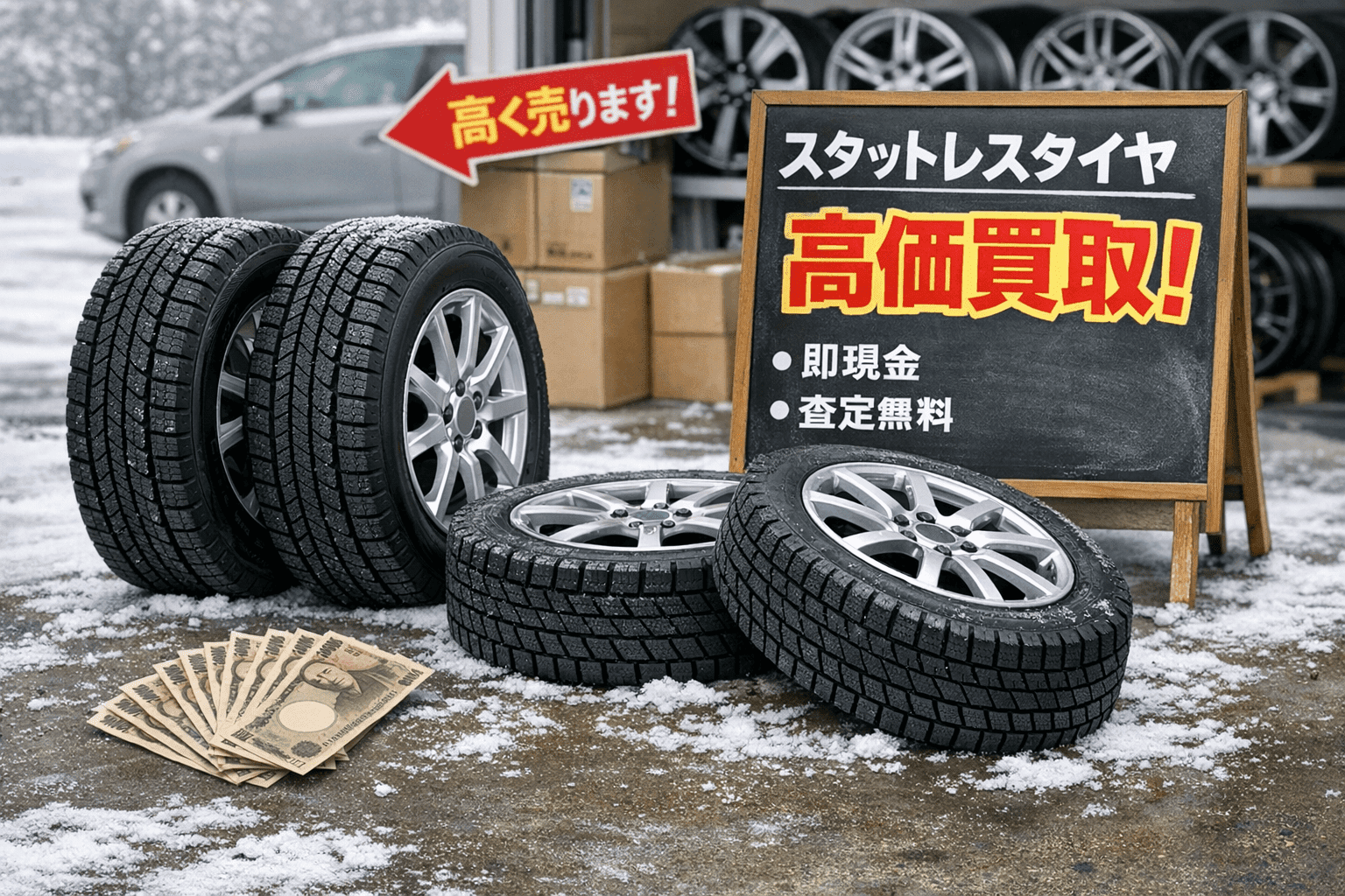 スタッドレスタイヤはいつ売る？高く売れやすい時期と“損しない”手放し方